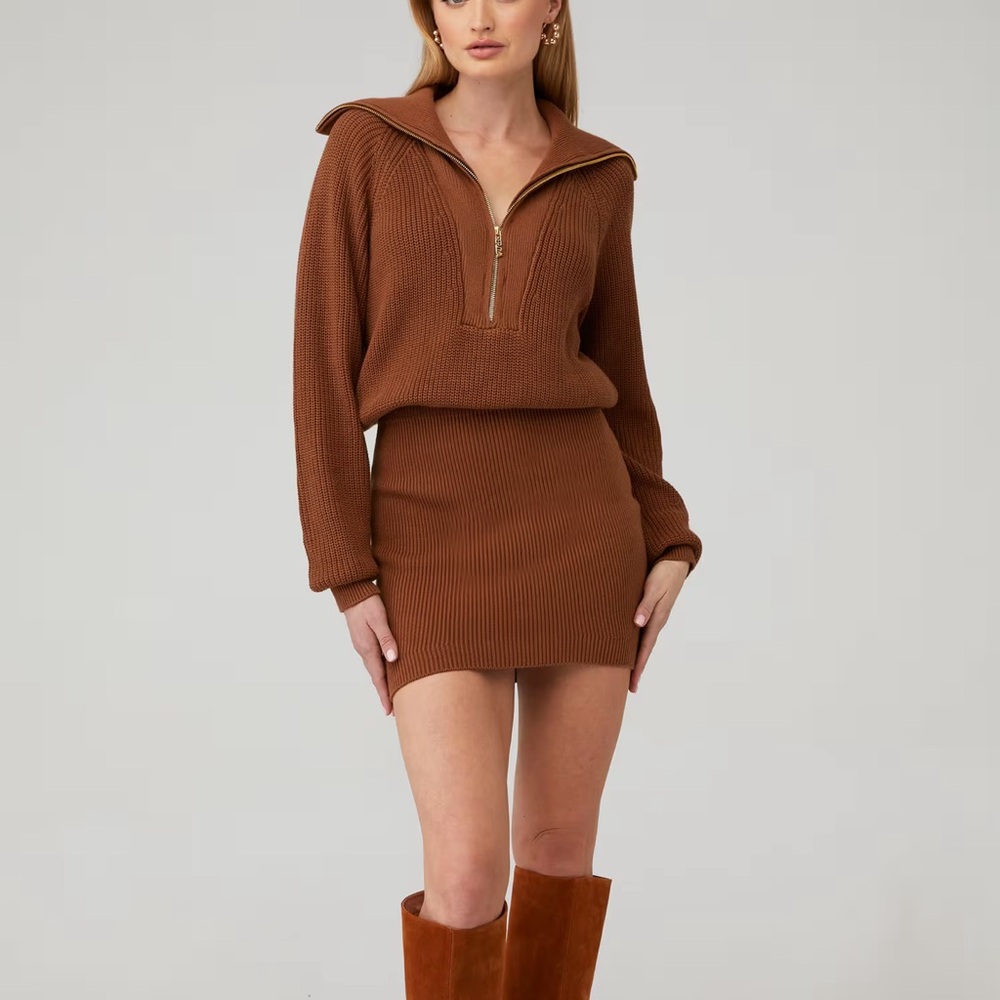 SER.O.YA Brown Mini Skirt